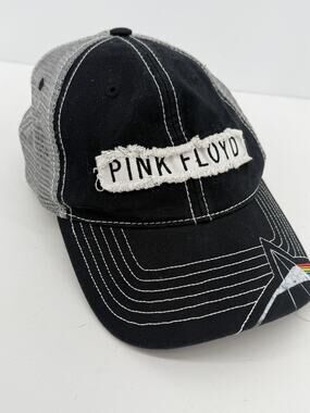 Pink Floyd Dark Side Moon Trucker Hat Concept One Mesh Distressed Rock Band Cap
